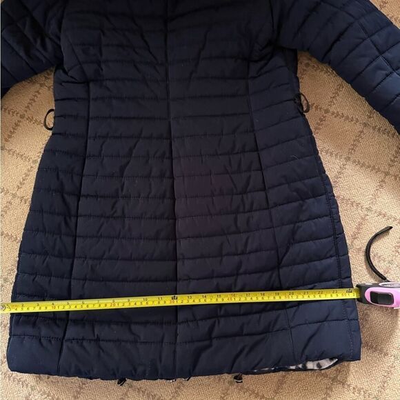 Gorski Navy Blue Apres Ski Parka with hood w fur trim US 10 - Picture 11 of 16